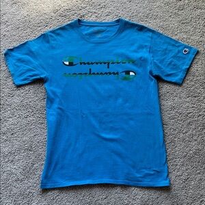 Champion Vibrant Blue Short Sleeve Tee